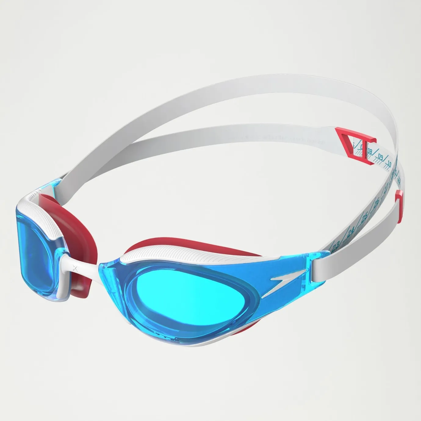 Adult Fastskin Hyper Elite Goggles White/Blue/Red*Speedo Online