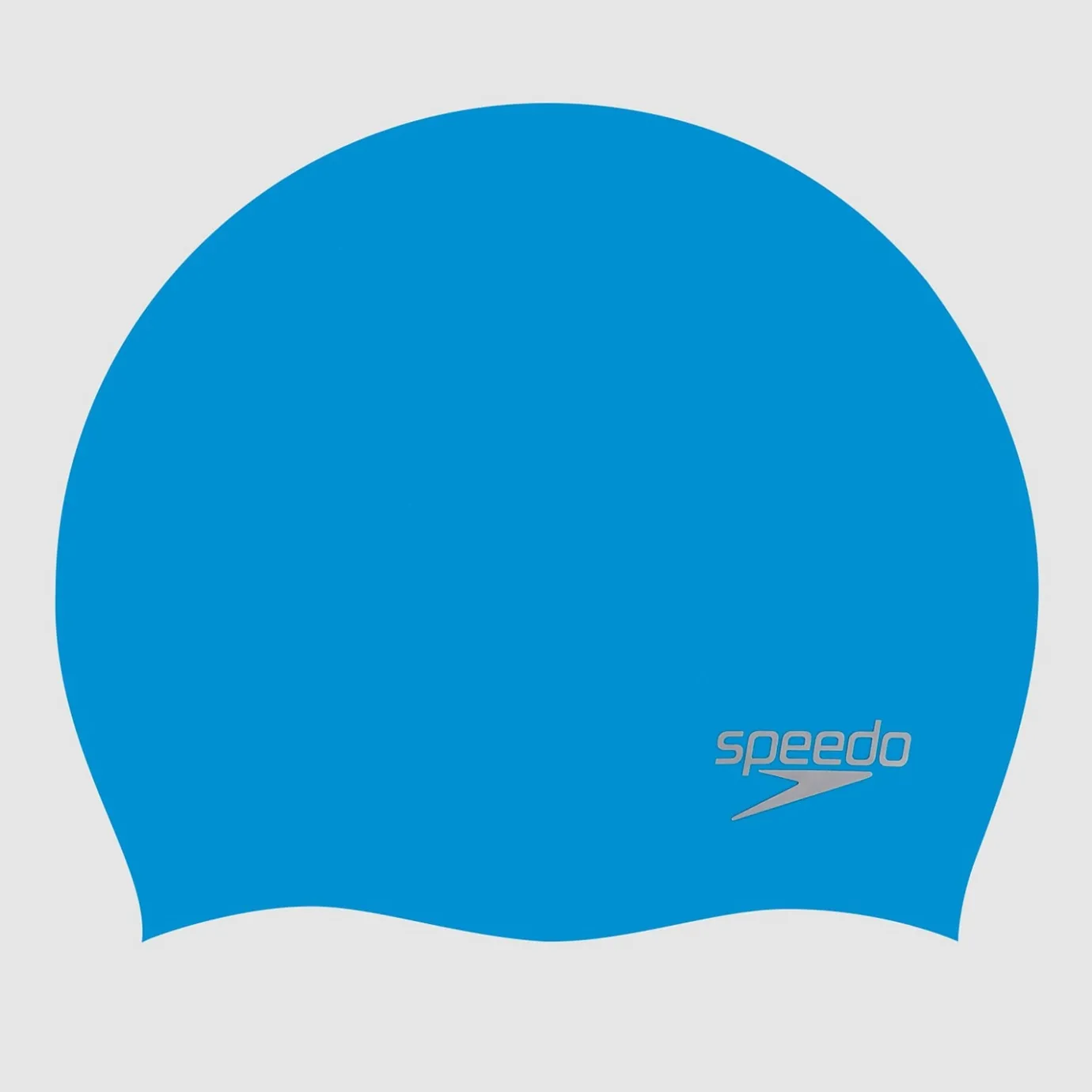 Adult Plain Moulded Silicone Cap Blue*Speedo Flash Sale