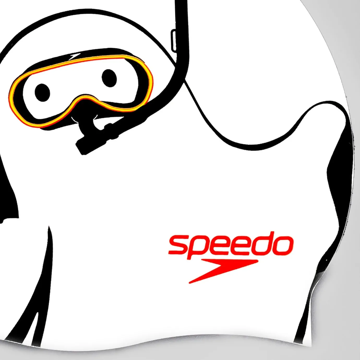 Adult Unisex Halloween Cap White/Black*Speedo Best