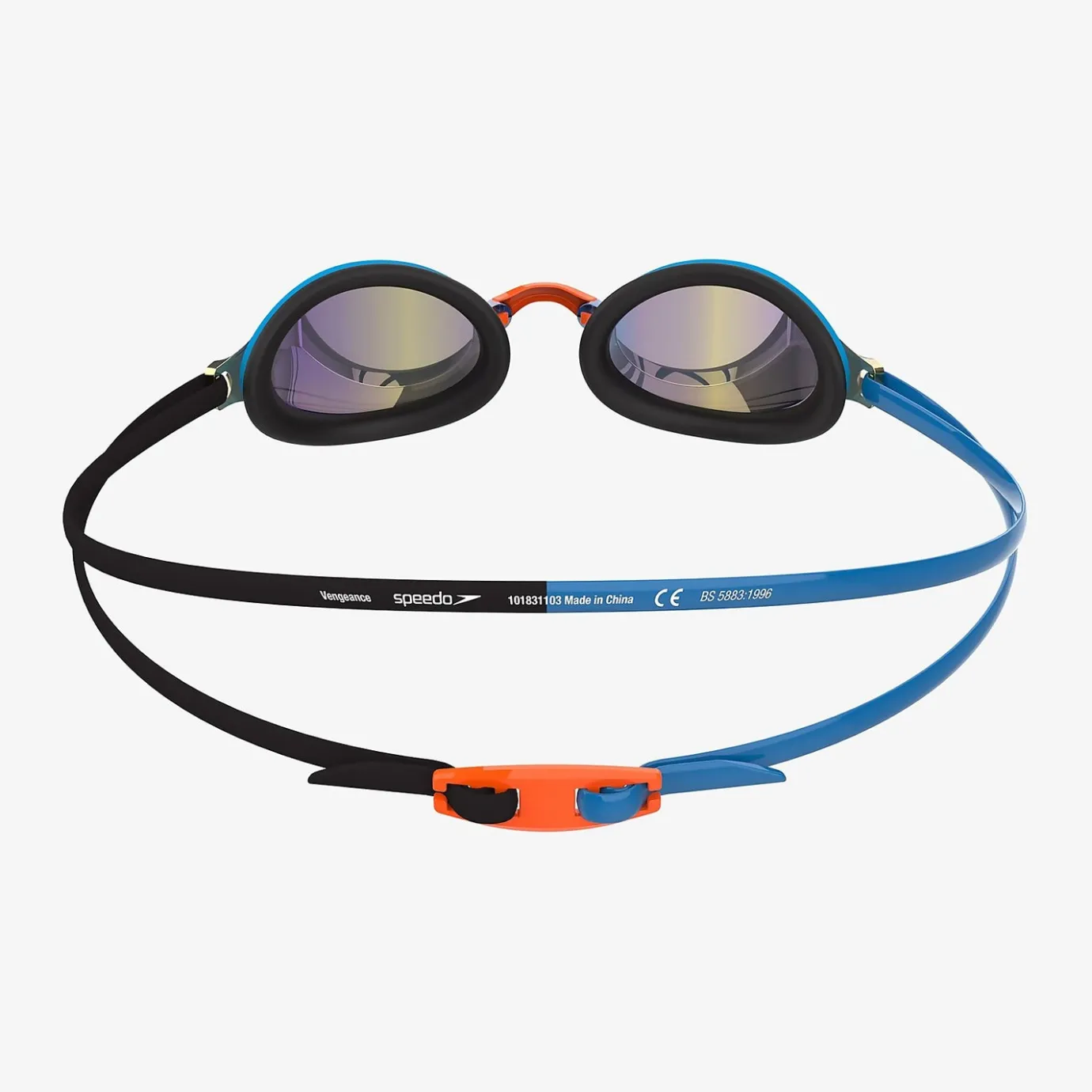 Adult Vengeance Mirror Goggles Black/Blue*Speedo Flash Sale