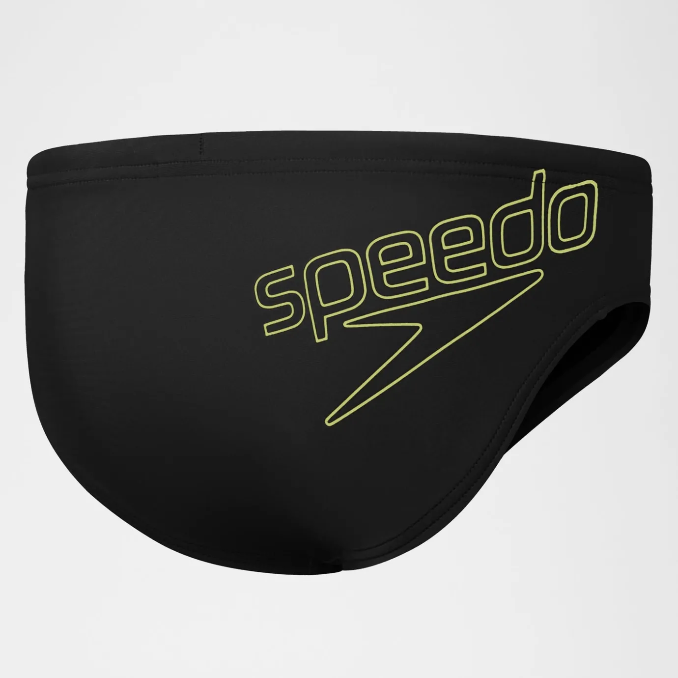 Boys 6.5cm Logo Brief Black/Yellow*Speedo Best