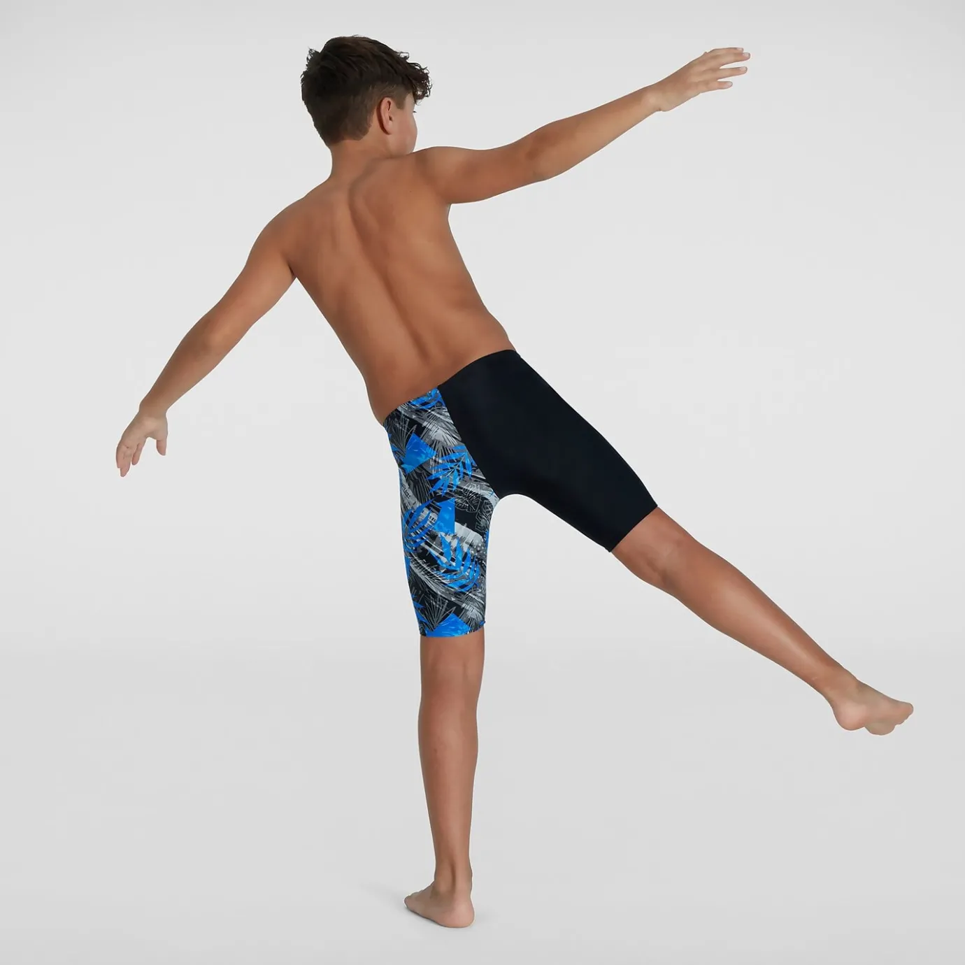 Boys' Digital Allover V Cut Jammer Blue/White*Speedo Shop