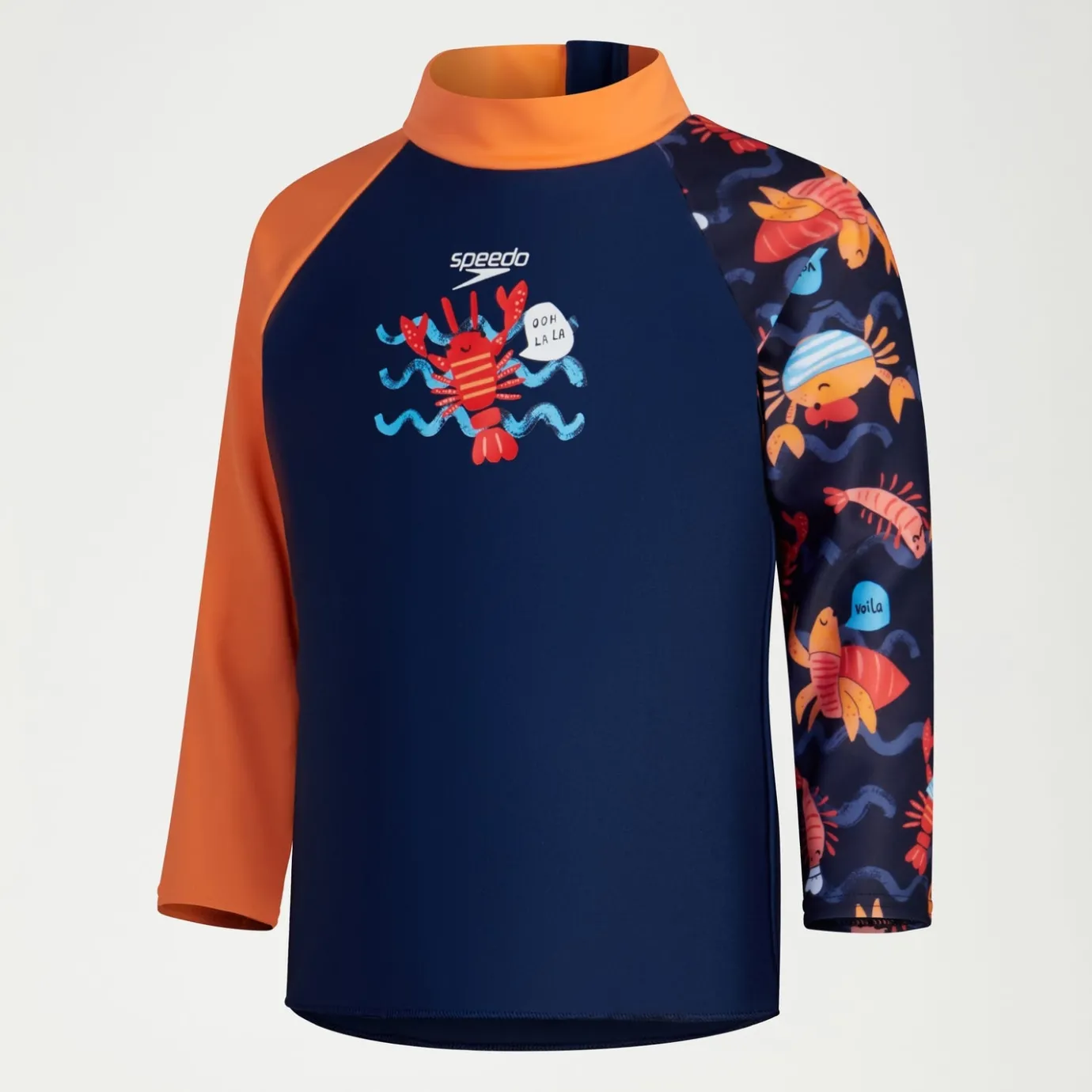 Boys Digital Long Sleeve Rash Top Blue*Speedo Cheap