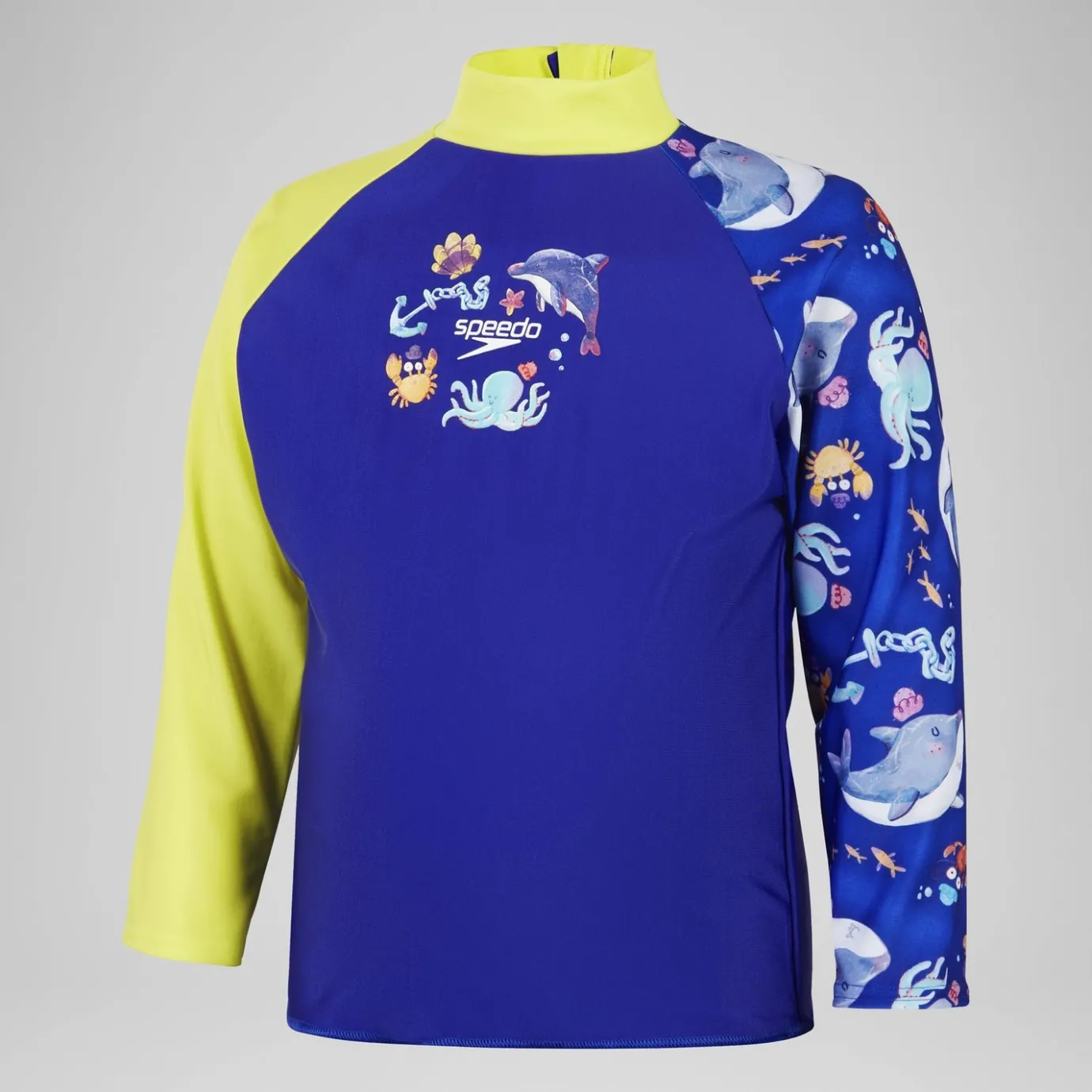 Boys' Digital Long Sleeve Rash Top Blue*Speedo Shop