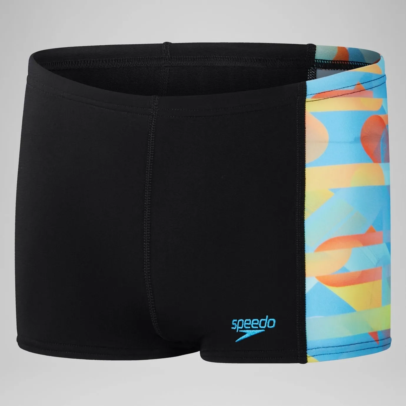 Boys' Digital Panel Aquashort Black/Blue*Speedo Cheap