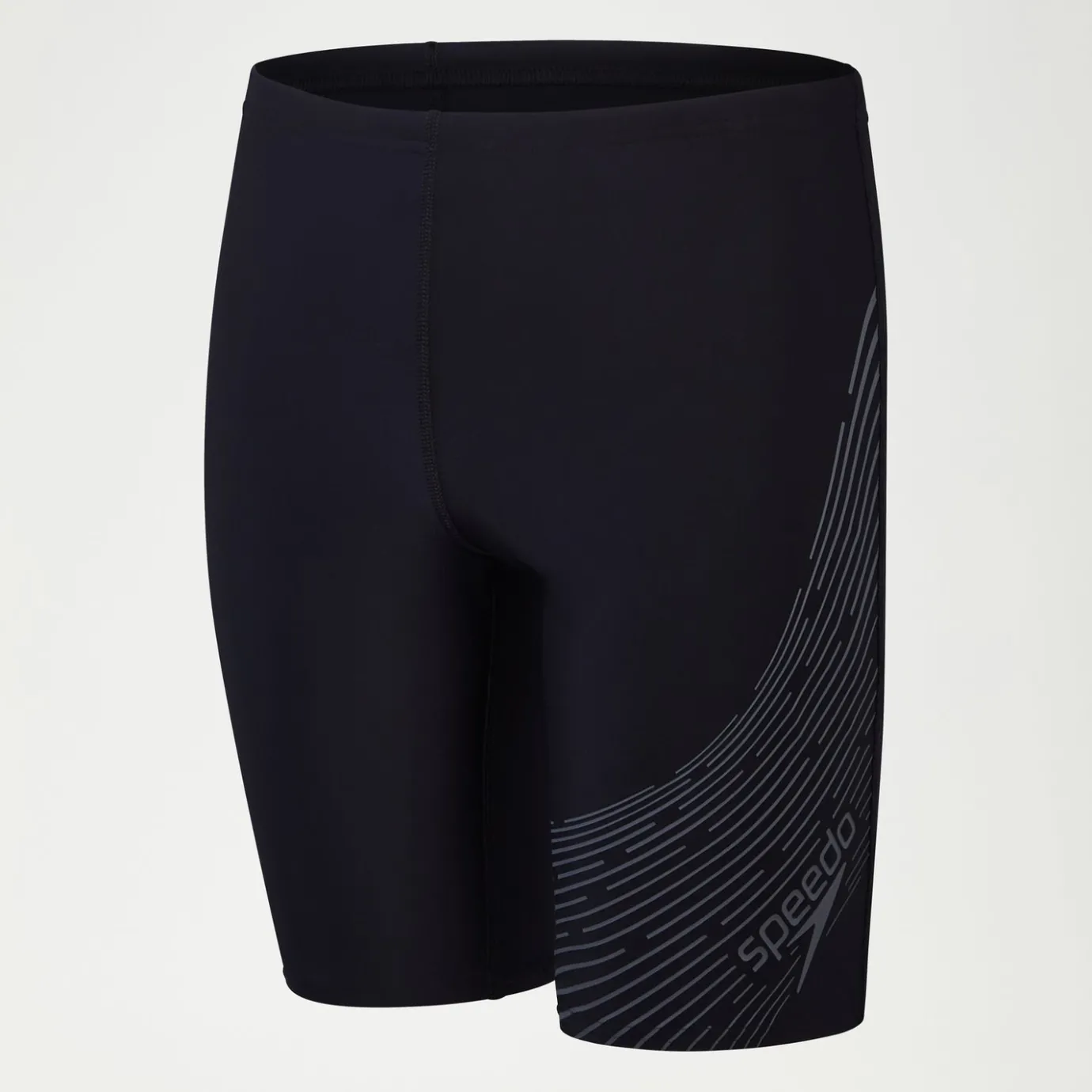 Boys Medley Logo Jammer Black/Grey*Speedo Clearance