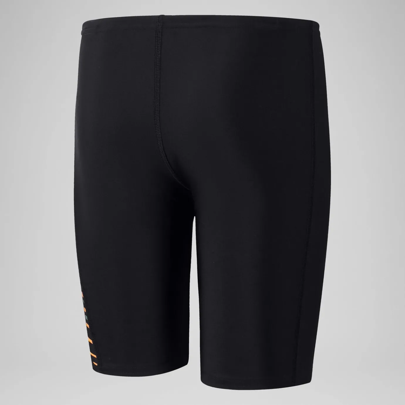 Boys' Plastisol Placement Jammer Black/Orange*Speedo Fashion