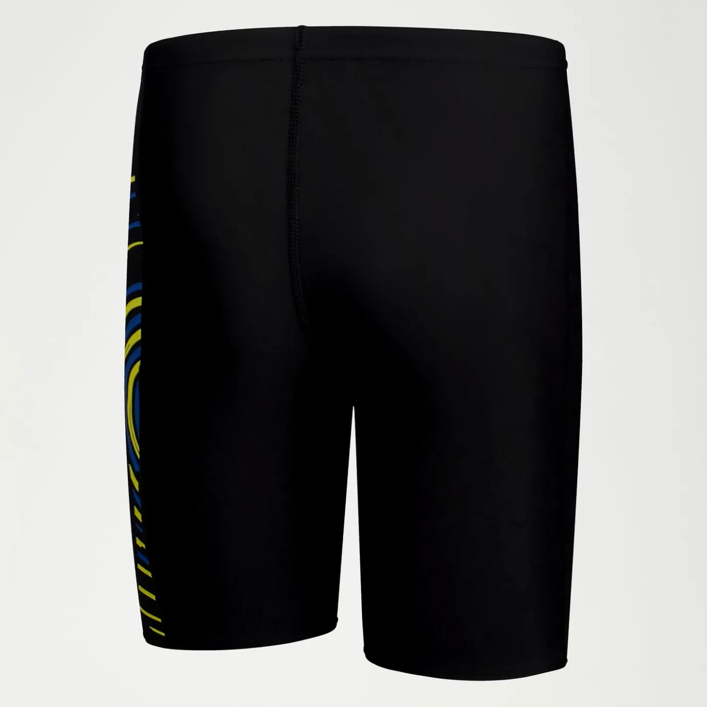 Boys Plastisol Placement Jammer Black/Yellow/Blue*Speedo New