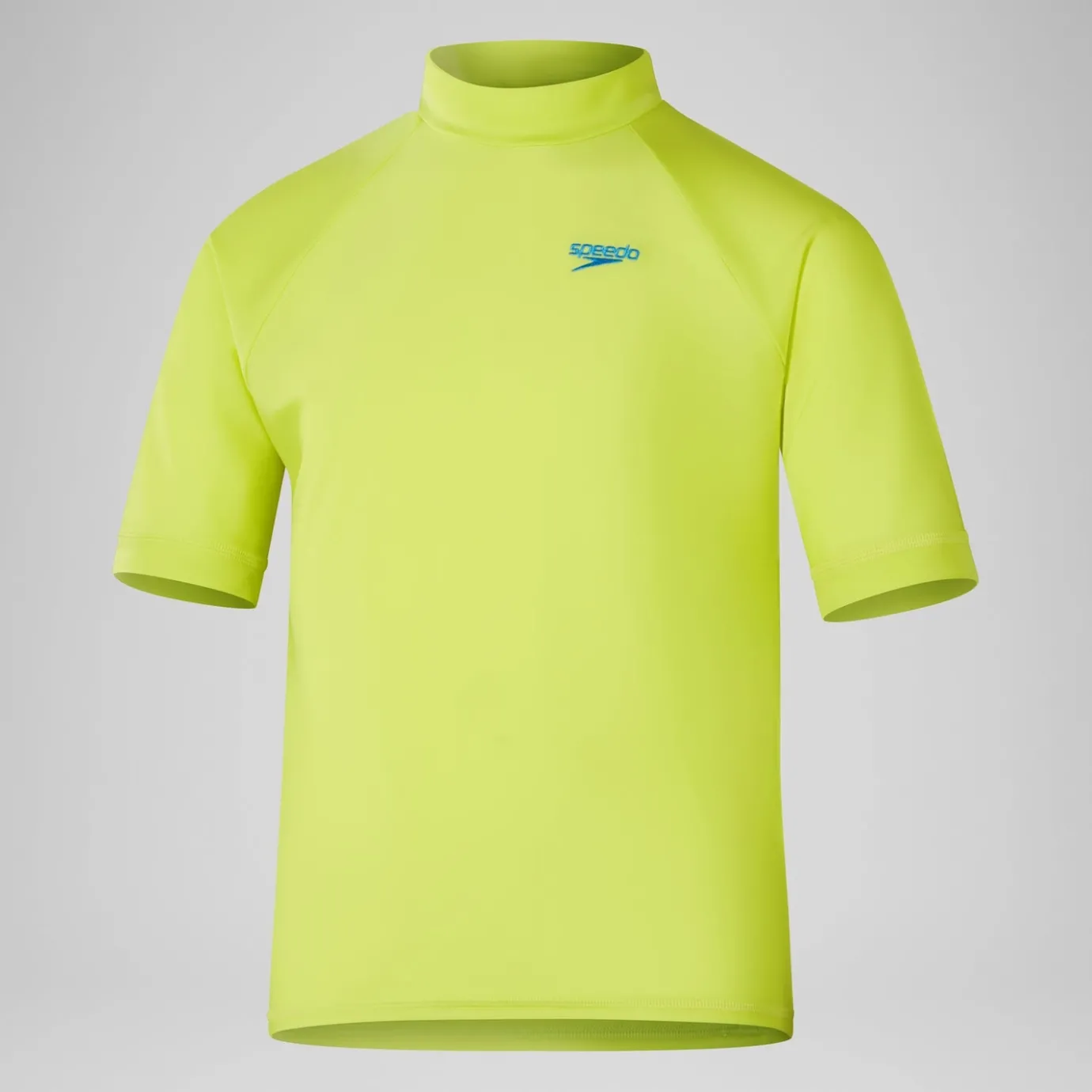 Boys' Printed Short Sleeve Rash Top Yellow*Speedo Hot