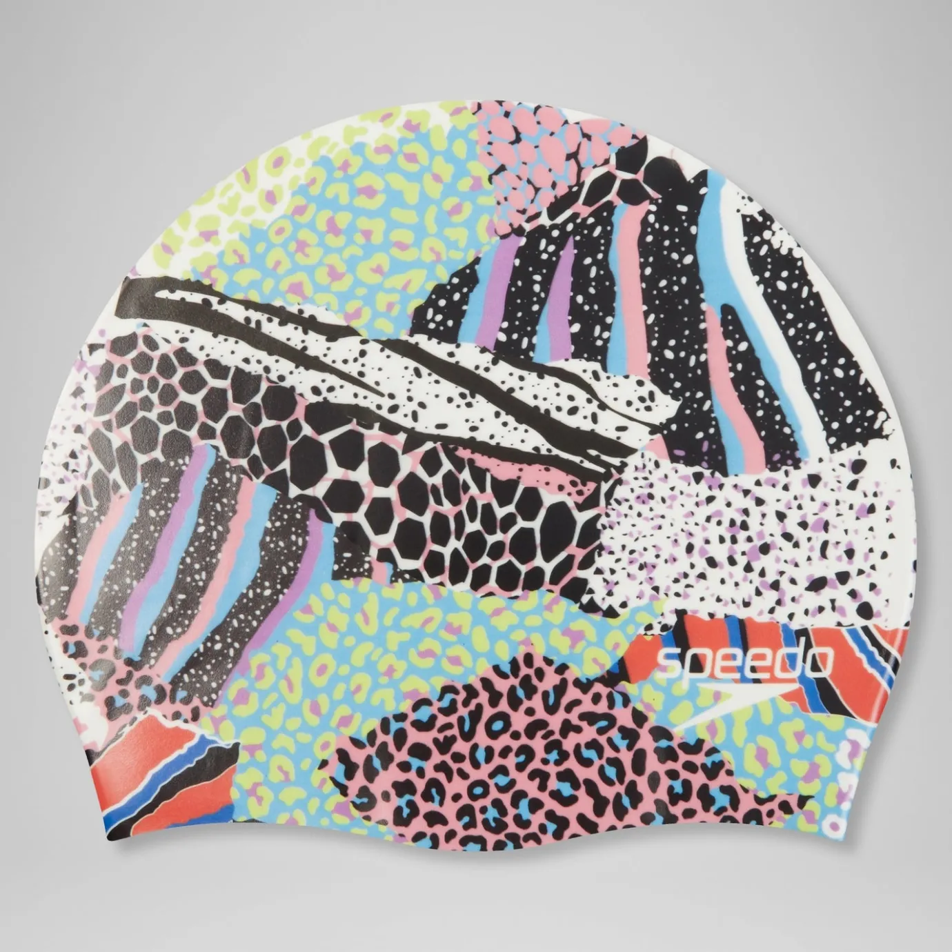 Digital Printed Cap White/Black/Green*Speedo Outlet