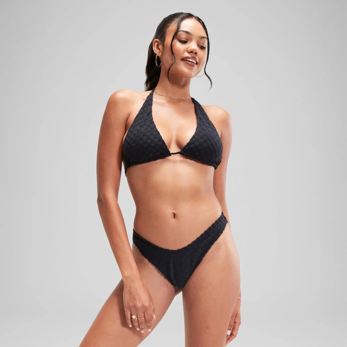 FLU3NTE Terry Scoope Bikini Bottom Grey*Speedo Store