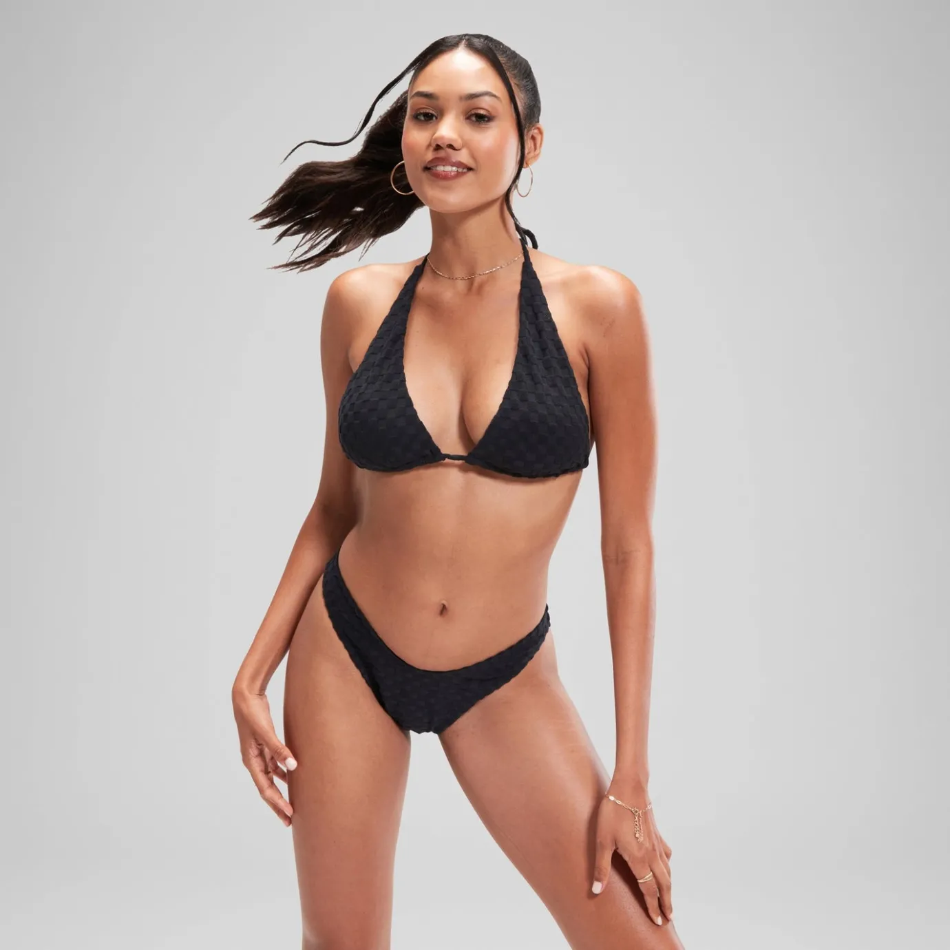 FLU3NTE Terry Triange Bikini Top Grey*Speedo Discount