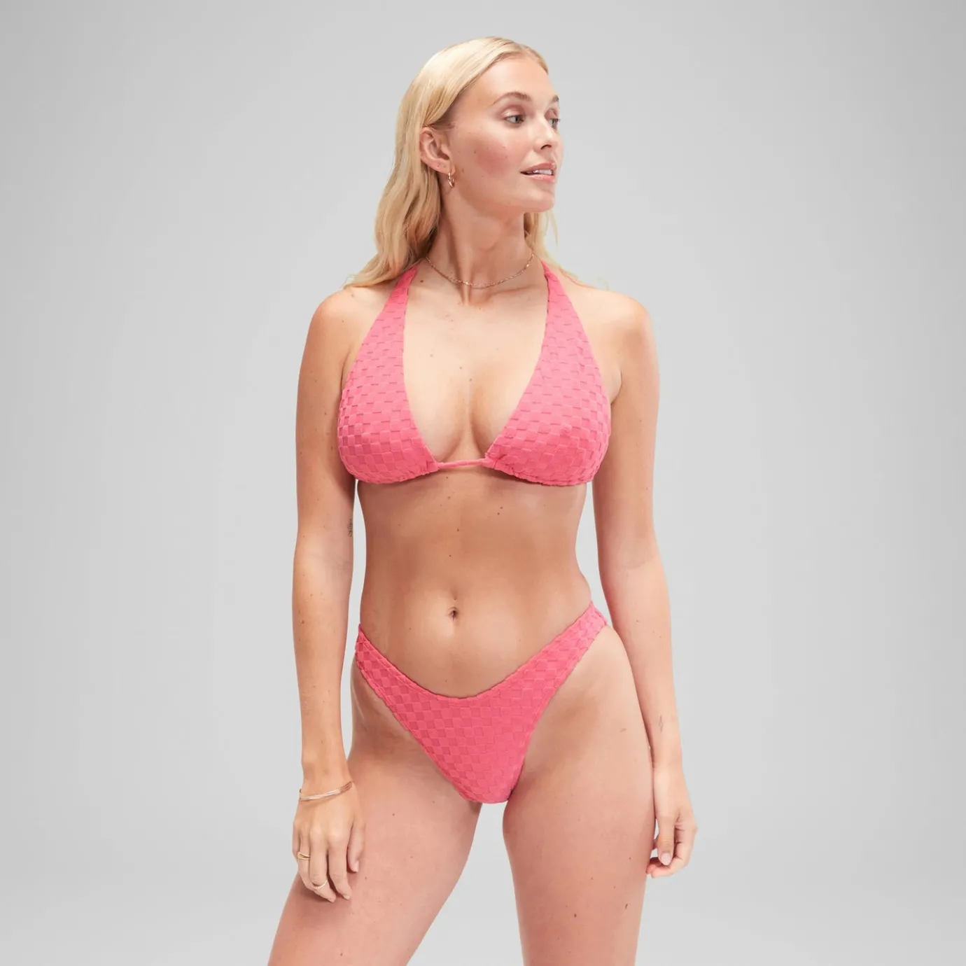 FLU3NTE Terry Triange Bikini Top Pink*Speedo Outlet