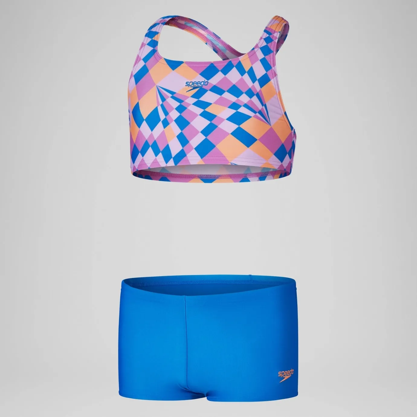 Girls' Allover Bikini Pink/Blue*Speedo Best Sale