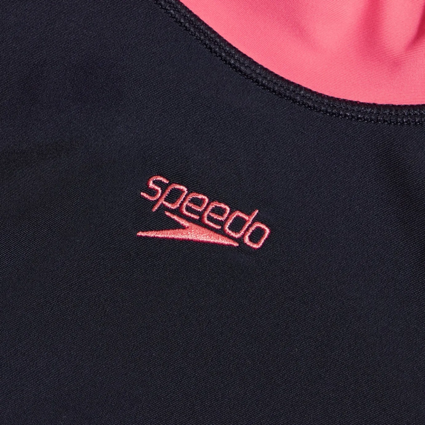 Girls Colourblock Rash Top & Jammer SetBlack/Coral*Speedo Clearance