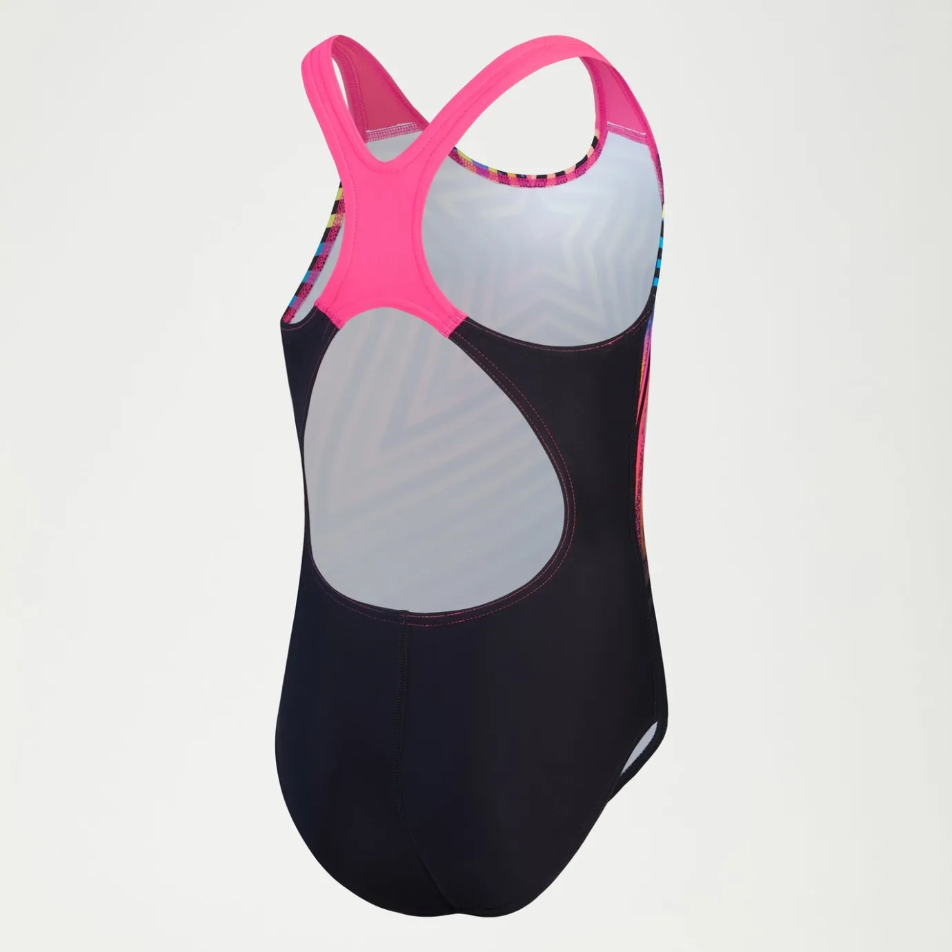 Girls Digital Placement Splashback Swimsuit Black/Yellow*Speedo Cheap
