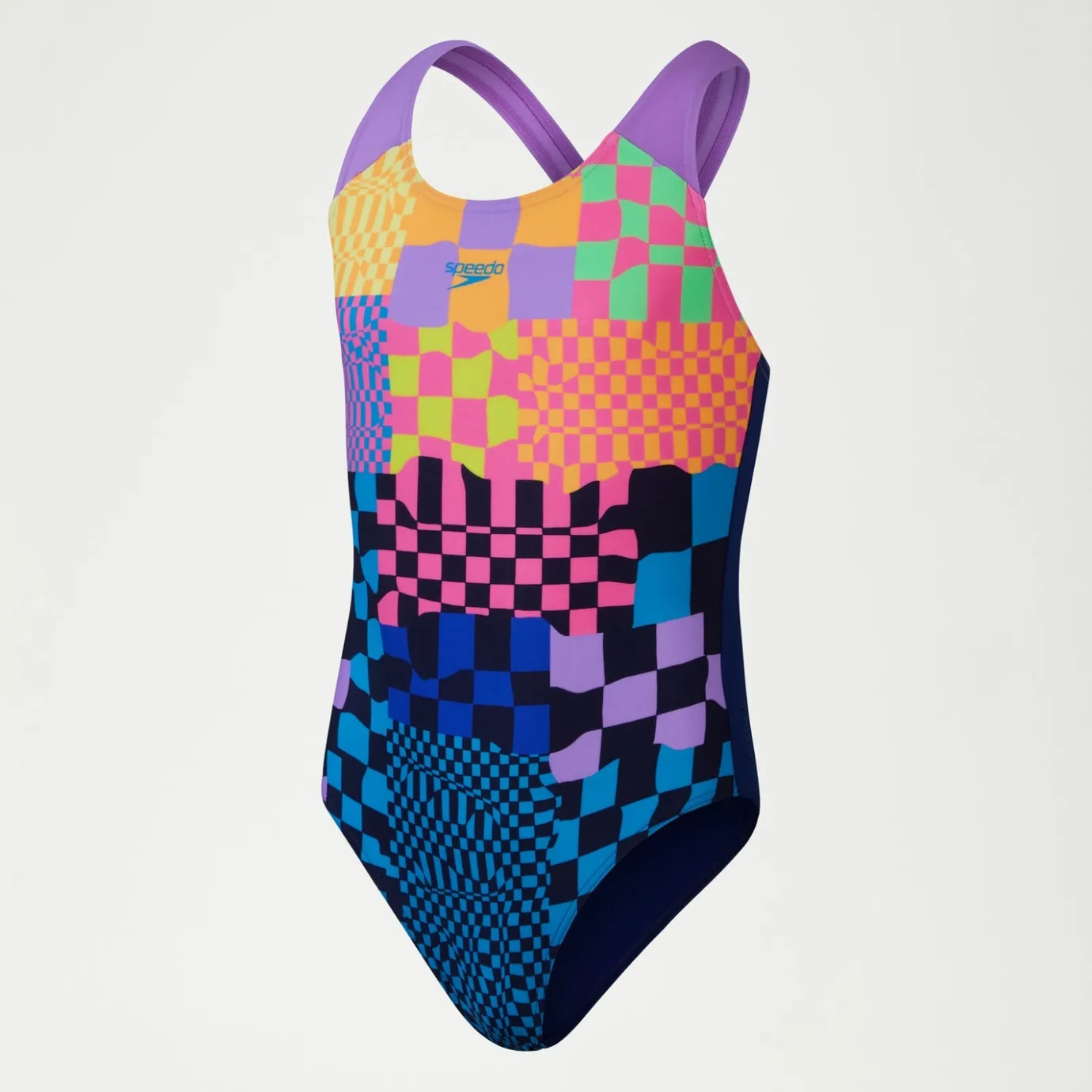 Girls Digital Placement Splashback Swimsuit Navy/Pink*Speedo Store
