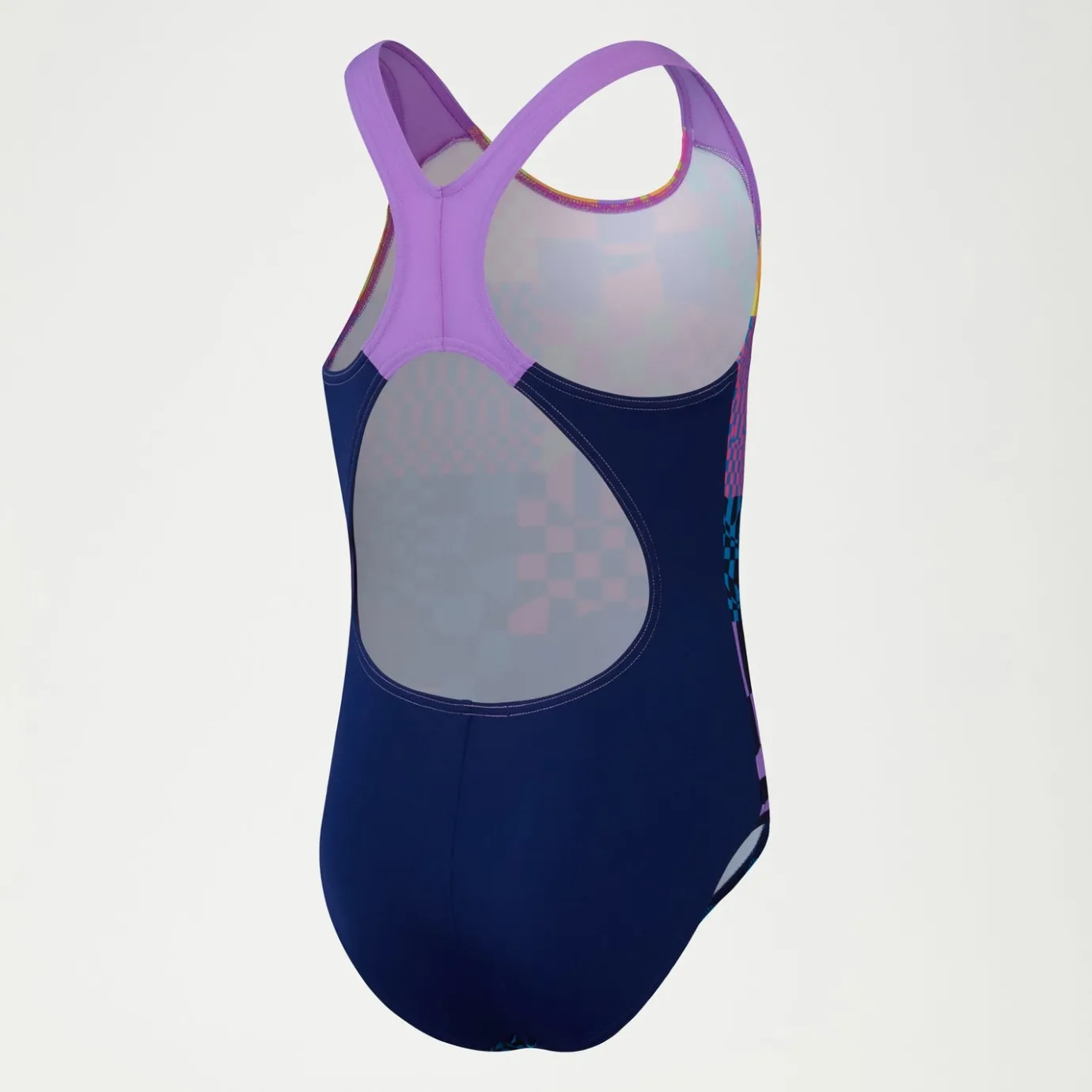Girls Digital Placement Splashback Swimsuit Navy/Pink*Speedo Store