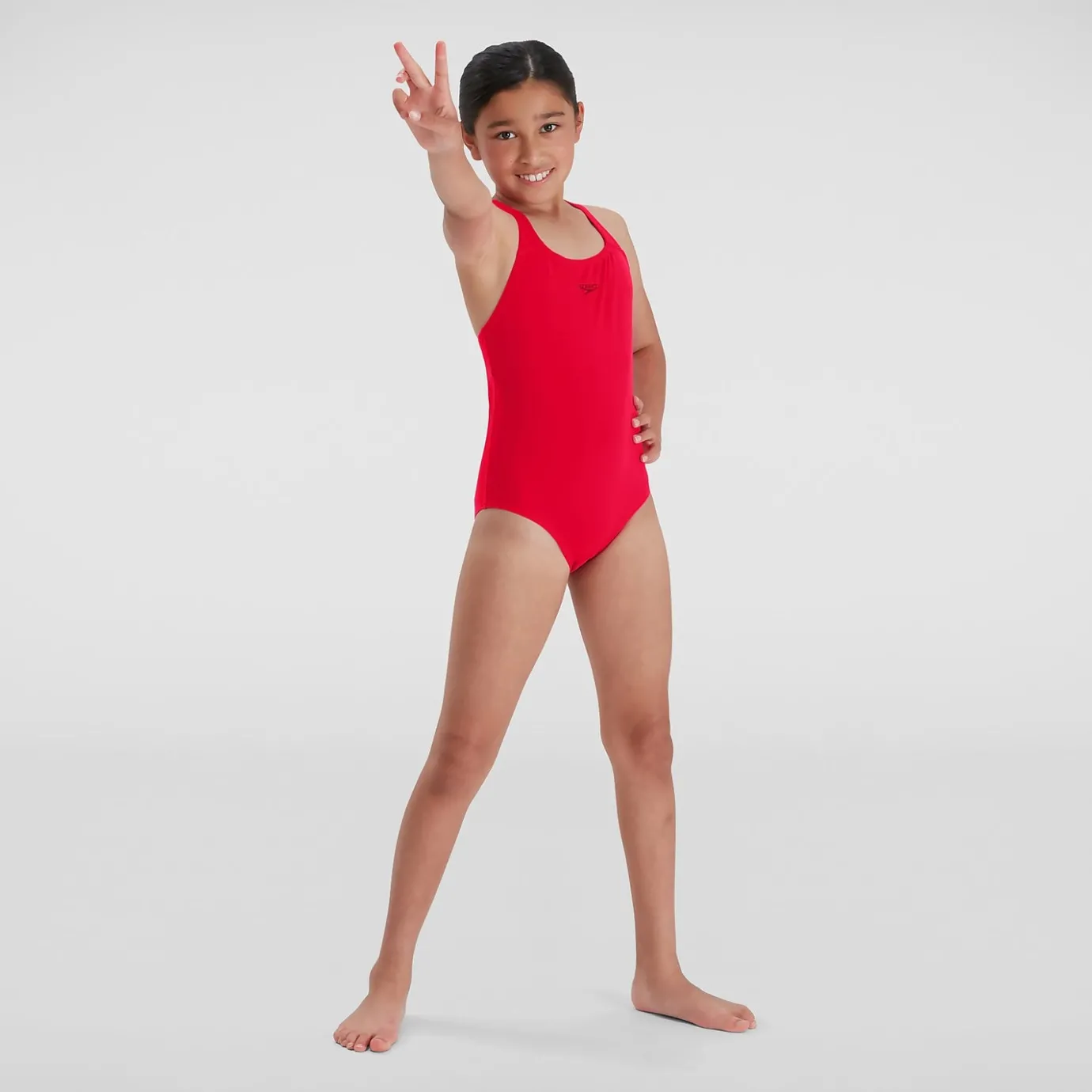 Girls' Endurance+ Medalist Swimsuit Red*Speedo Cheap