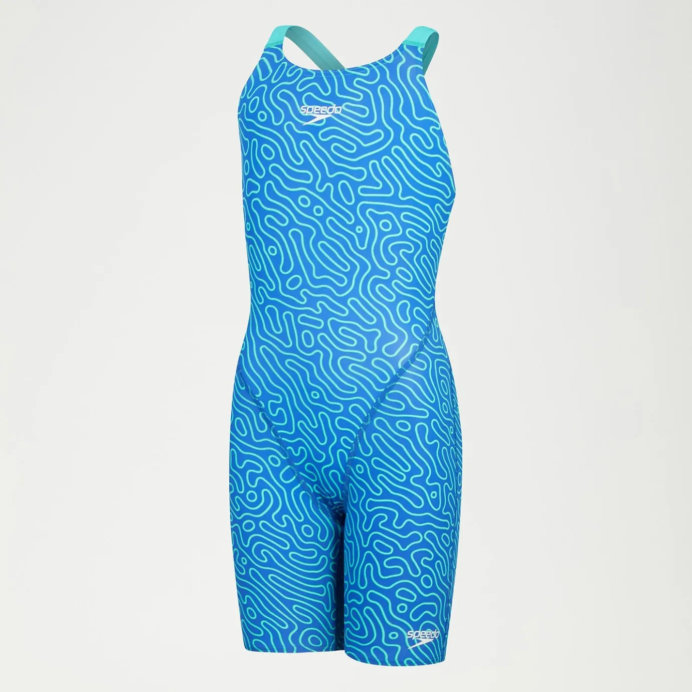 Girls' Fastskin Endurance+ Openback Kneeskin Blue*Speedo Cheap