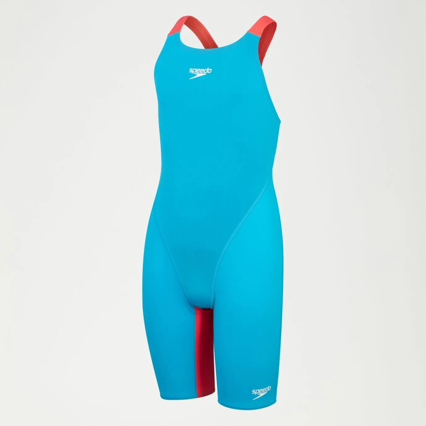 Girls Fastskin Junior Endurance+ Max Openback Kneeskin Blue/Red*Speedo Discount
