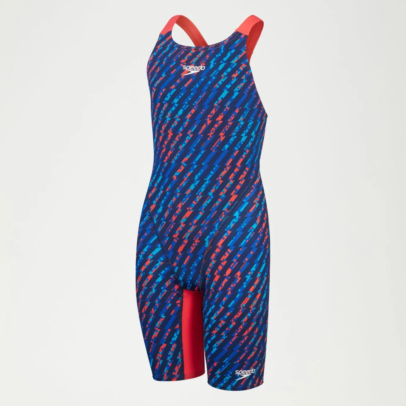 Girls Fastskin Junior Endurance+ Max Openback Kneeskin Blue/Red*Speedo Outlet