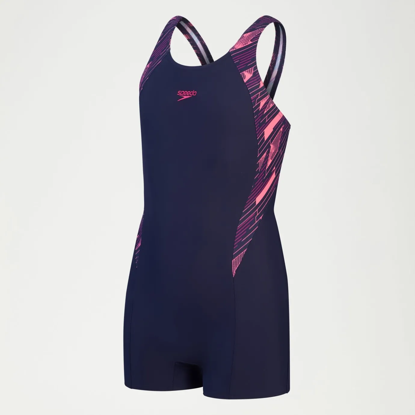 Girls HyperBoom Splice Legsuit Navy/Pink*Speedo Outlet