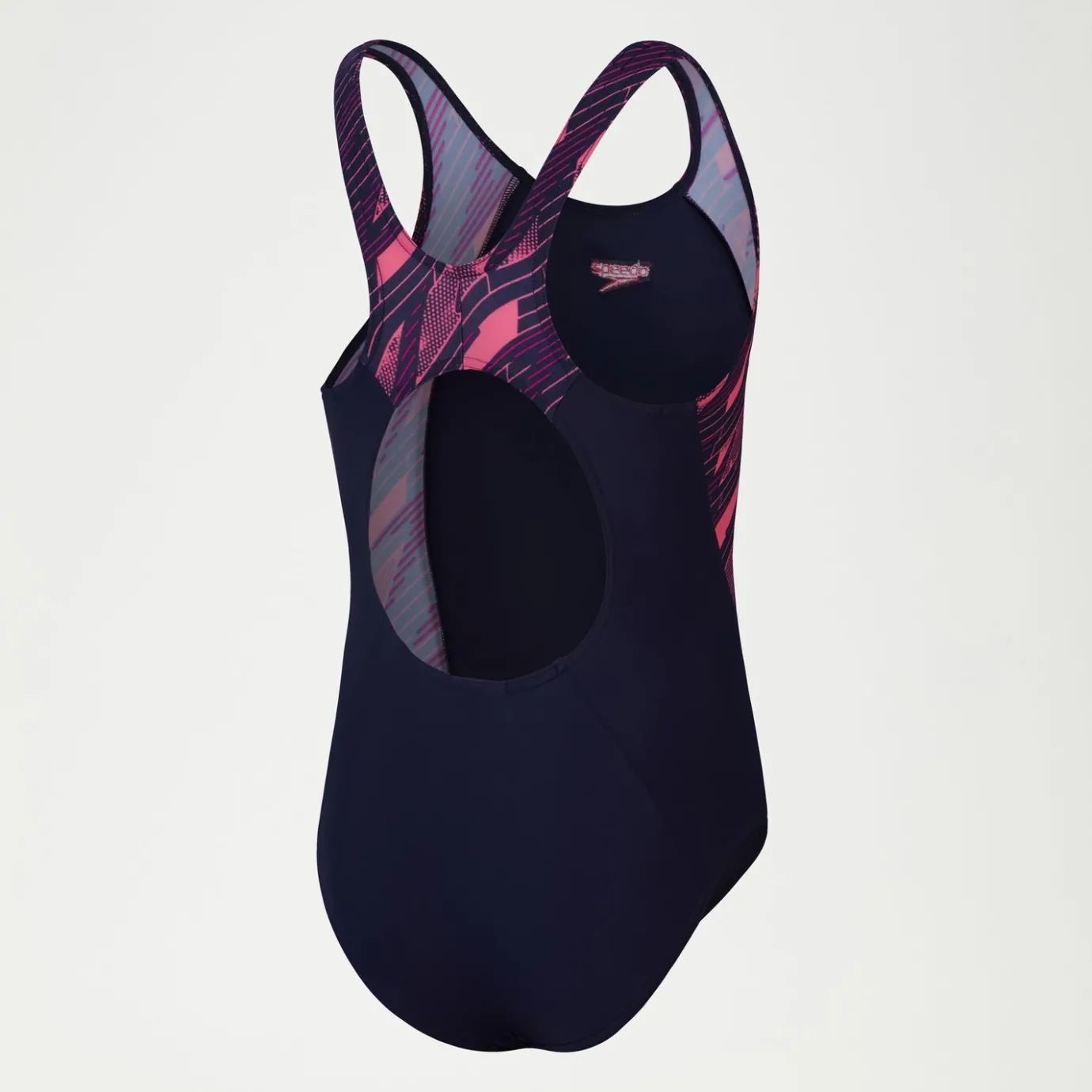 Girls HyperBoom Splice Muscleback Swimsuit Navy/Pink*Speedo Best Sale