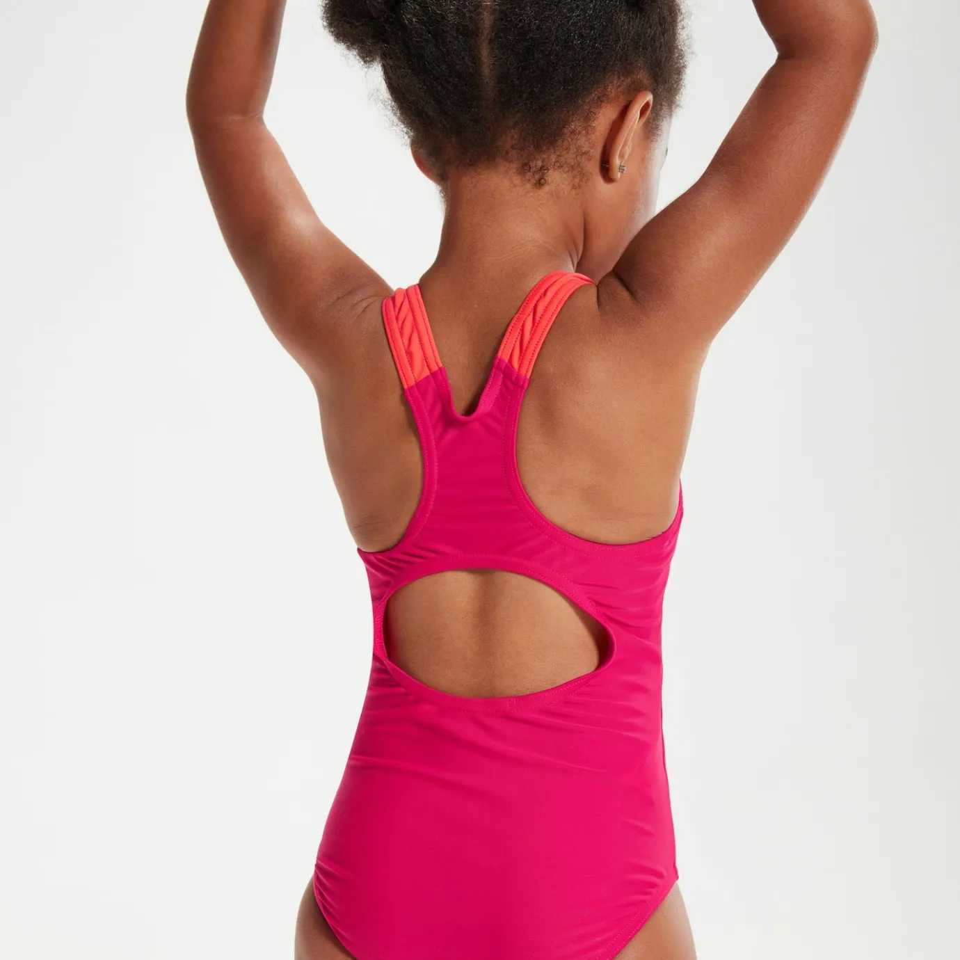 Girls Learn to Swim Medalist Swimsuit Pink/Coral*Speedo New