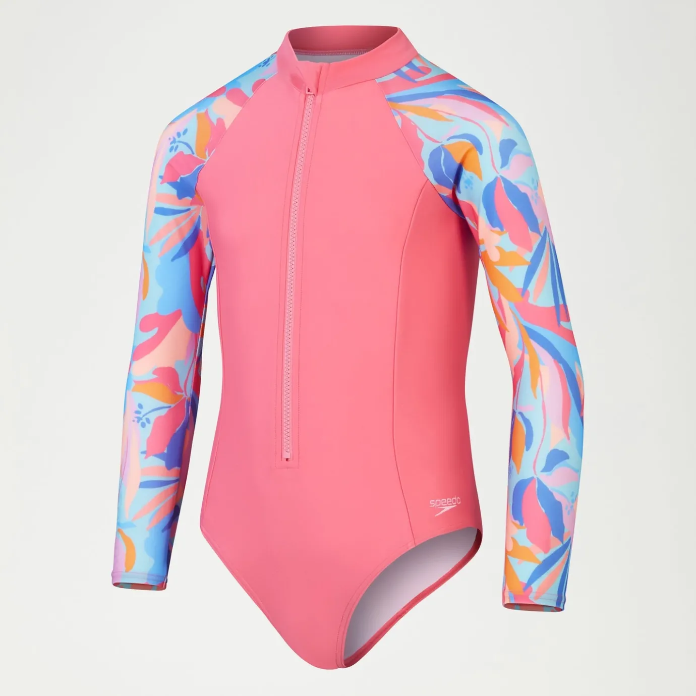 Girls Long SleeveSwimsuit Pink/Blue*Speedo Best Sale