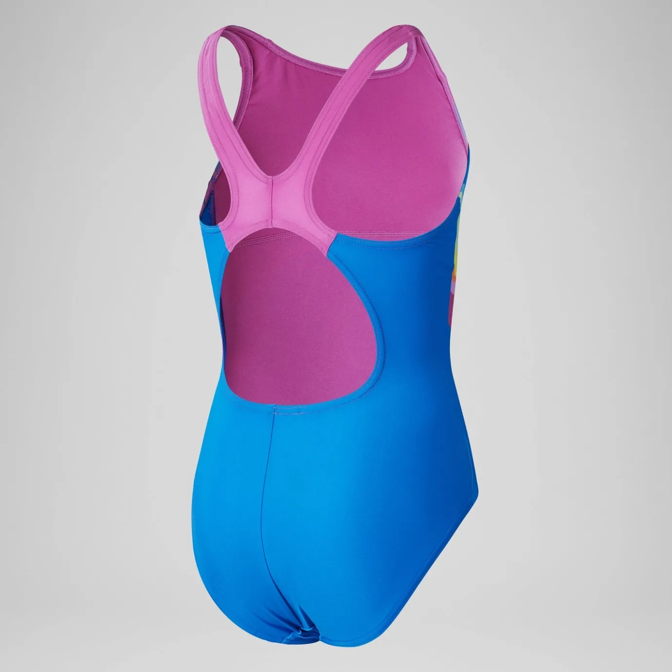 Girls' Printed Pulseback Swimsuit Blue*Speedo Fashion