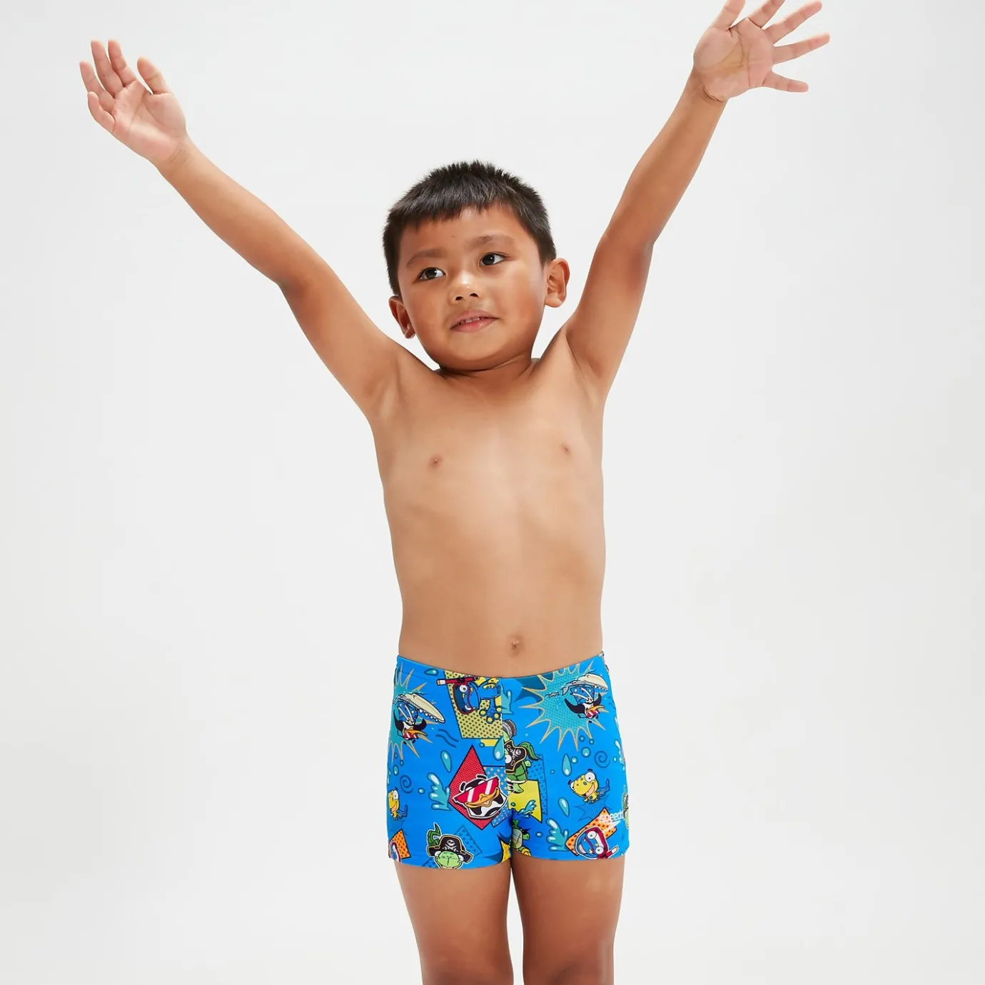 Infant Boys' Learn To Swim Aquashorts Blue/Yellow*Speedo Discount