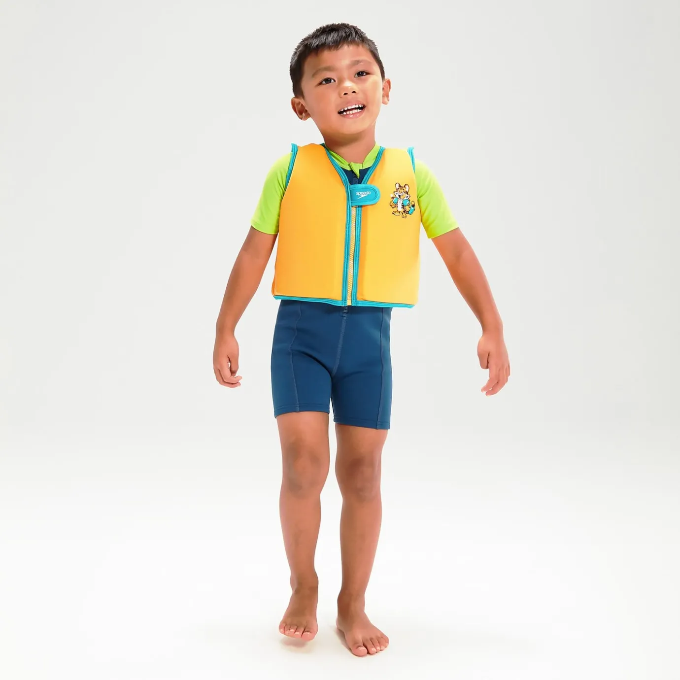 Infant Learn to Swim Aanadi Bengali Tiger Cub Float Vest Orange*Speedo Best
