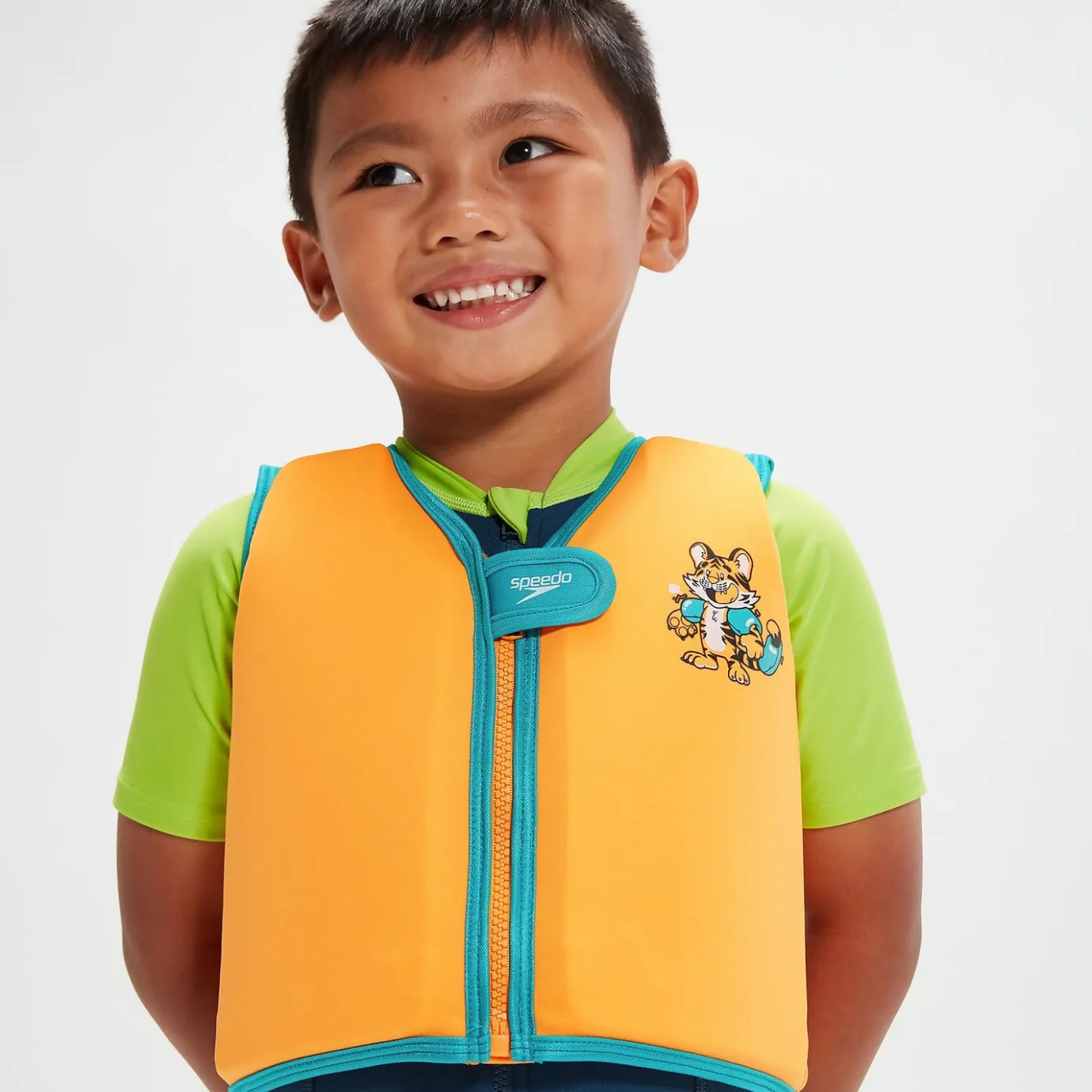 Infant Learn to Swim Aanadi Bengali Tiger Cub Float Vest Orange*Speedo Best