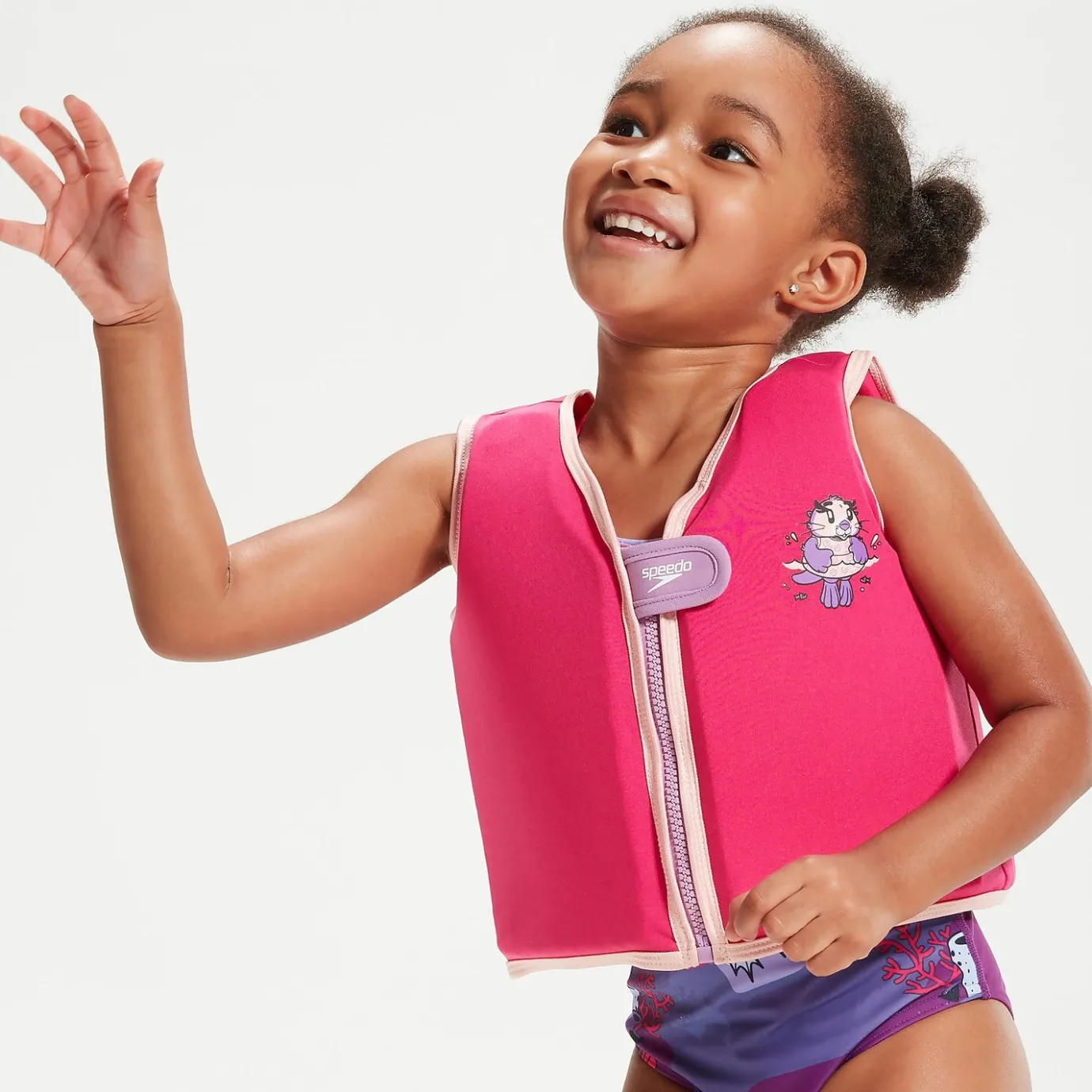 Infant Learn to Swim Aria Sea Otter Float Vest Pink*Speedo Hot