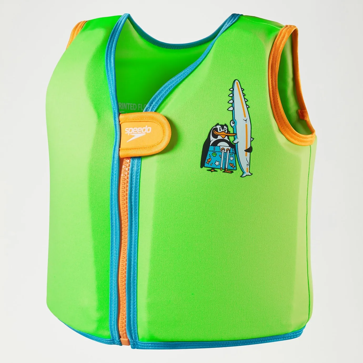 Infant Learn to Swim Chima African Penguin Float Vest Green*Speedo Clearance