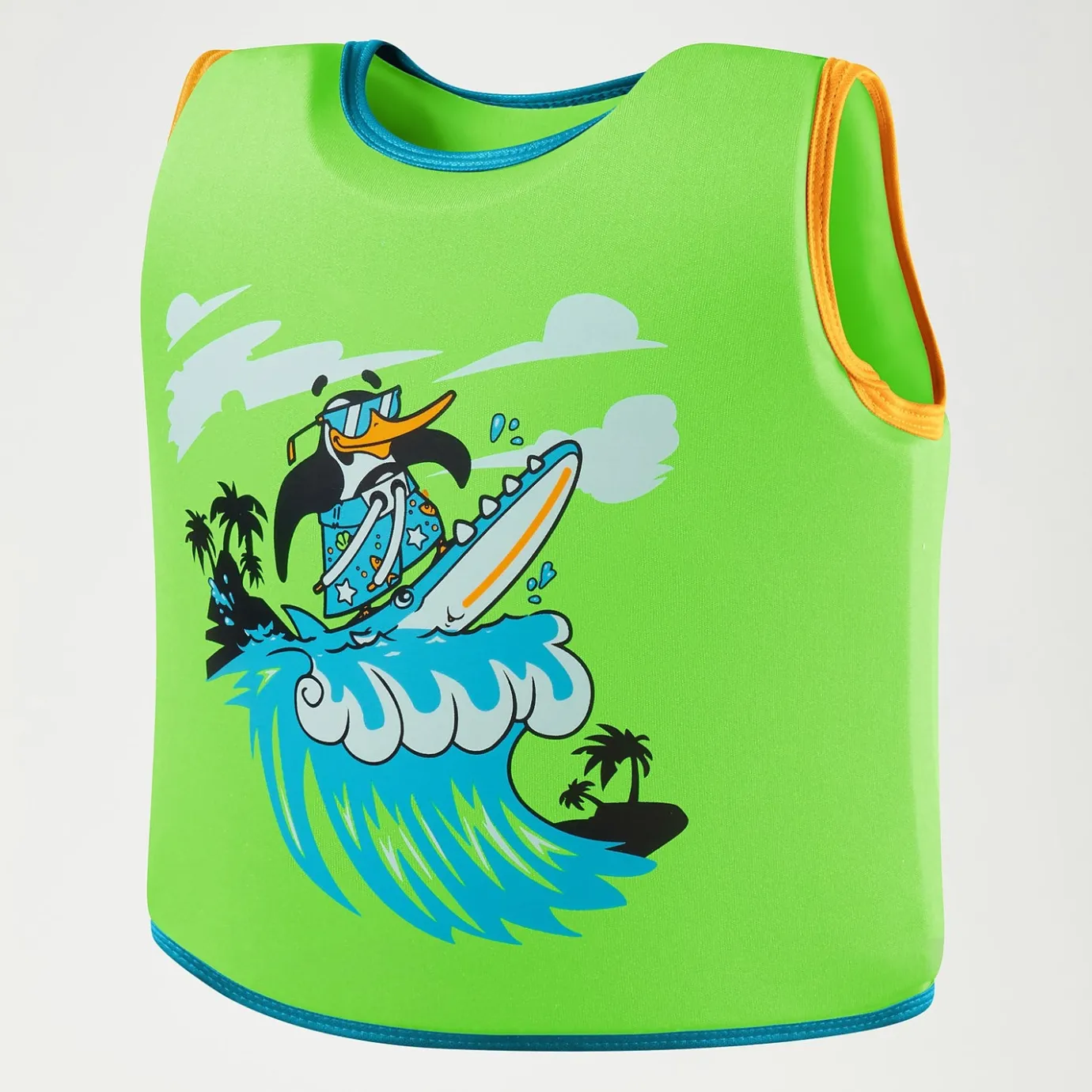 Infant Learn to Swim Chima African Penguin Float Vest Green*Speedo Clearance