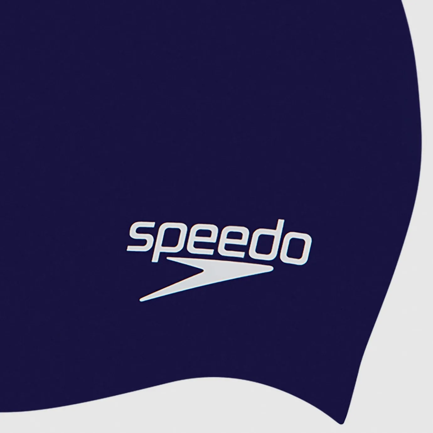 Junior Plain Moulded Silicone Cap Navy*Speedo Fashion