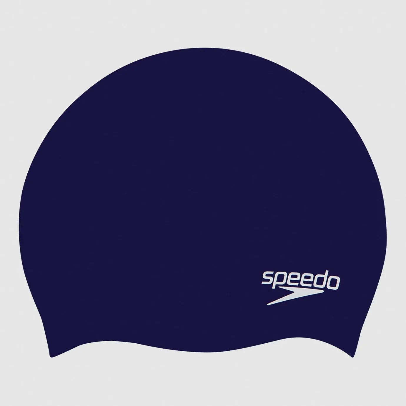 Junior Plain Moulded Silicone Cap Navy*Speedo Fashion