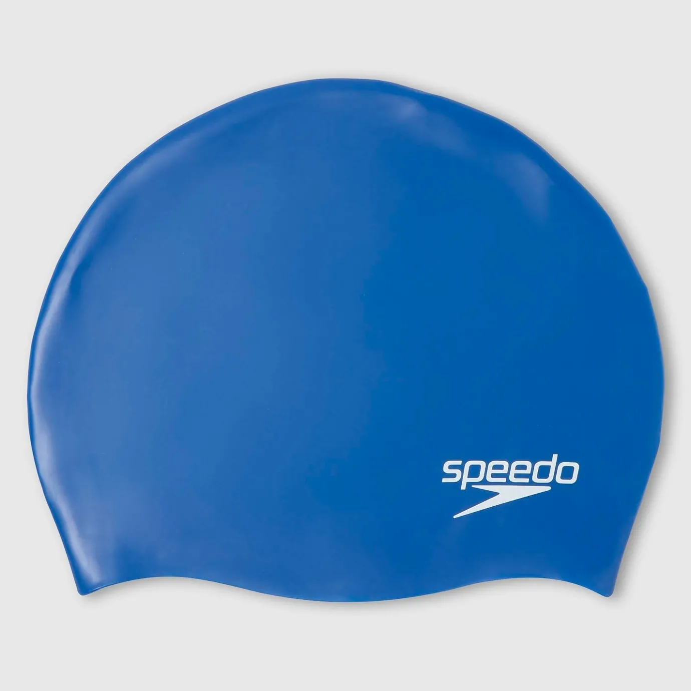Junior Plain Moulded Silicone Swim Cap Blue*Speedo Best Sale