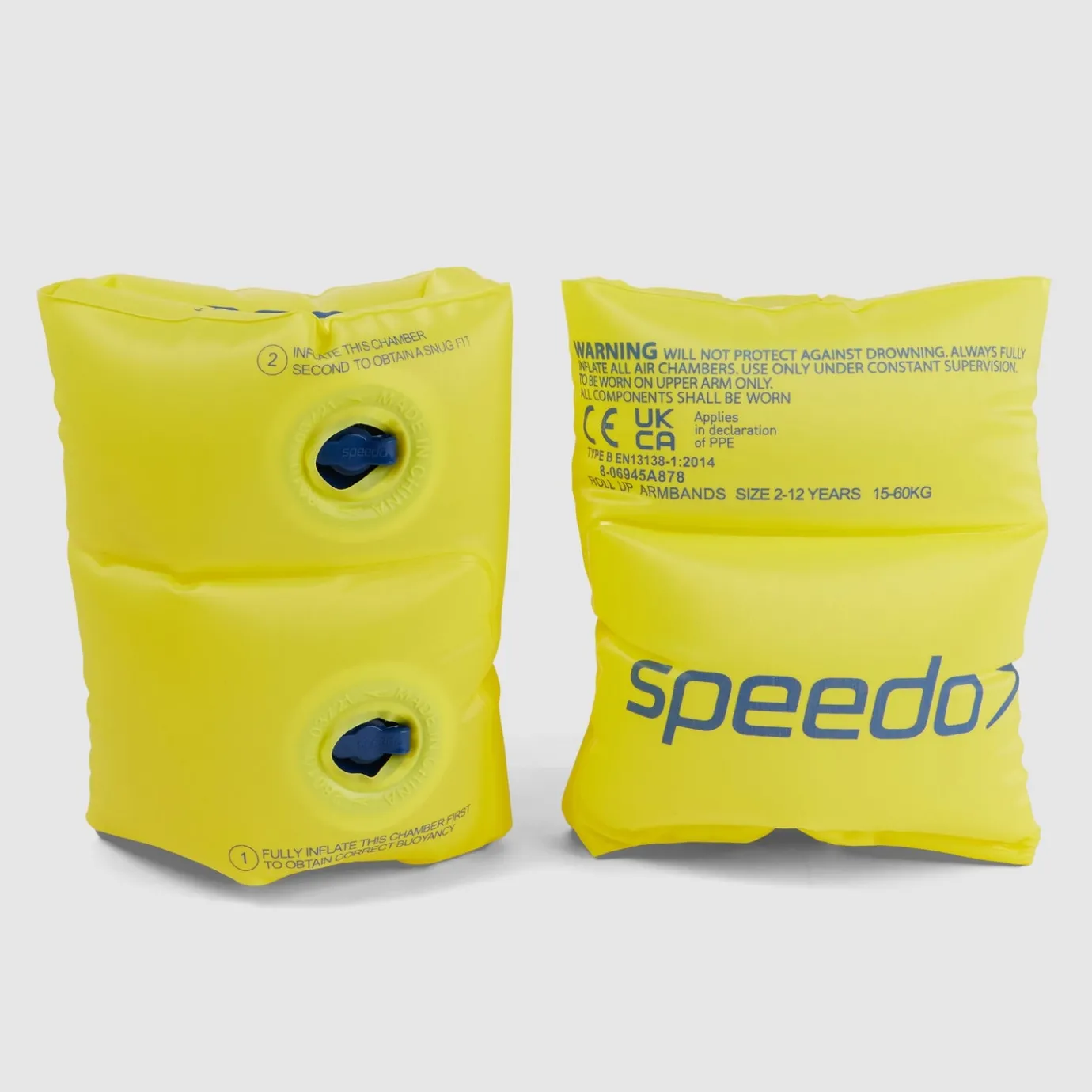 Junior Roll Up Armbands Yellow*Speedo Discount