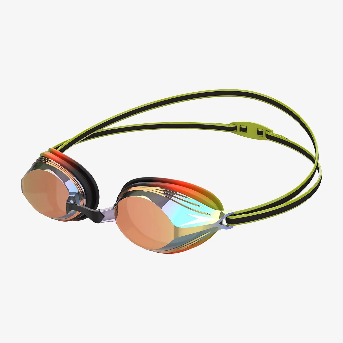 Junior Vengeance Mirror Goggles Black/Green*Speedo New