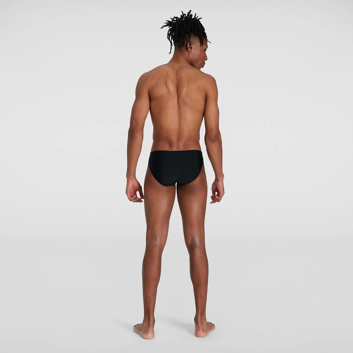 Men's Allover 7cm Brief Black/Grey*Speedo Flash Sale