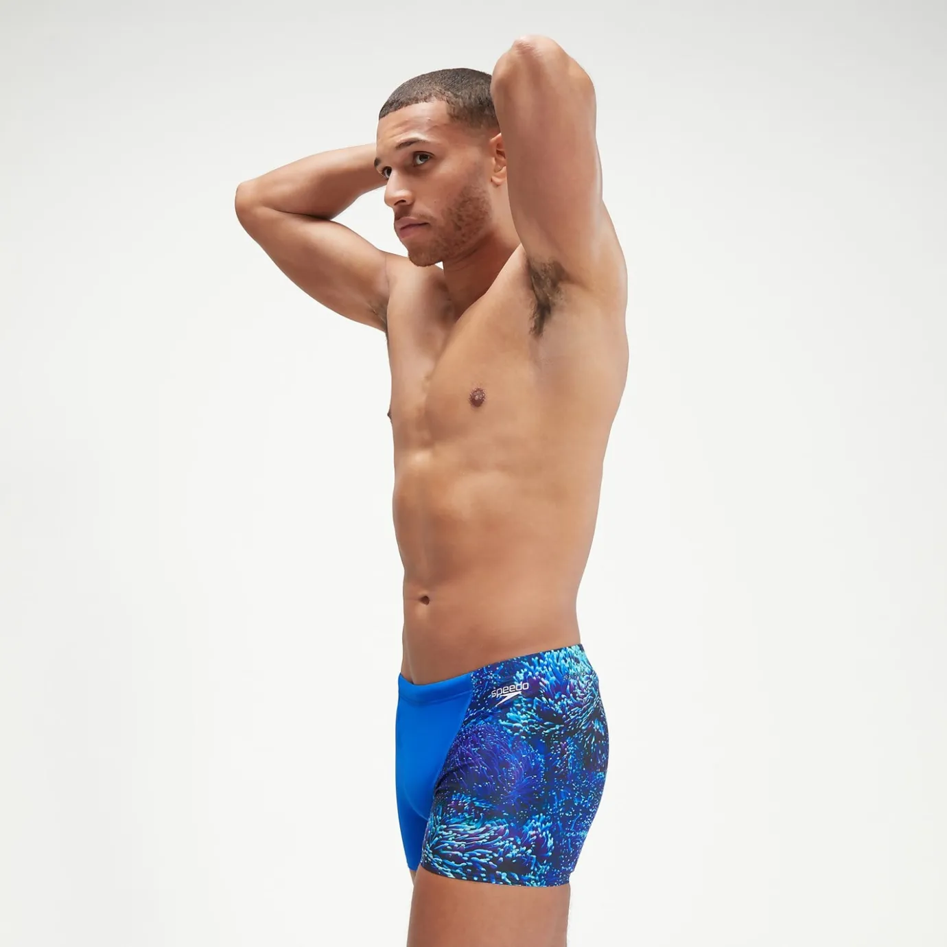 Men's Allover V-Cut Aquashorts Blue/Black*Speedo Online