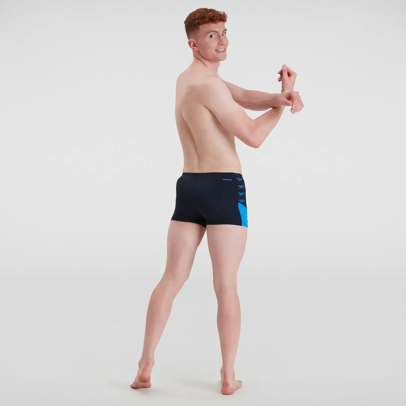 Men's Boom Logo Splice Aquashort Navy/Blue*Speedo Sale