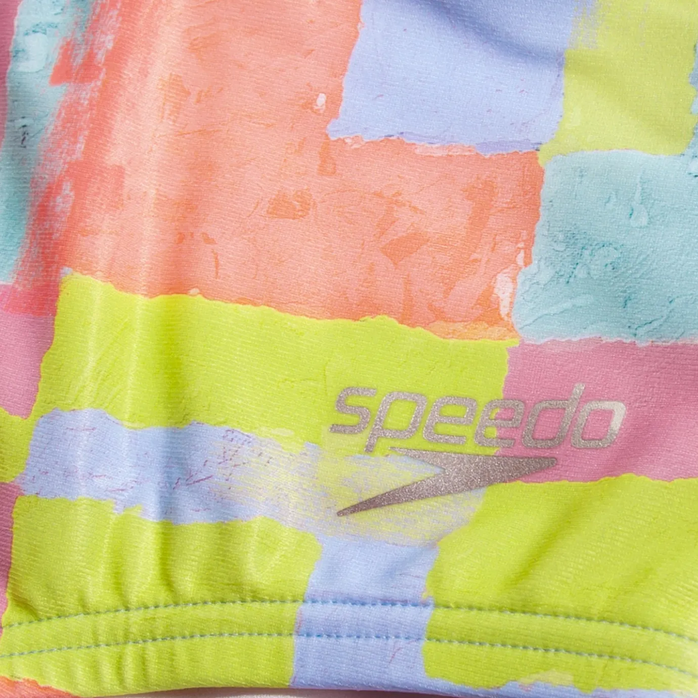 Men's Club Training 17cm Allover Digital Brief Coral/Green/Blue*Speedo Store