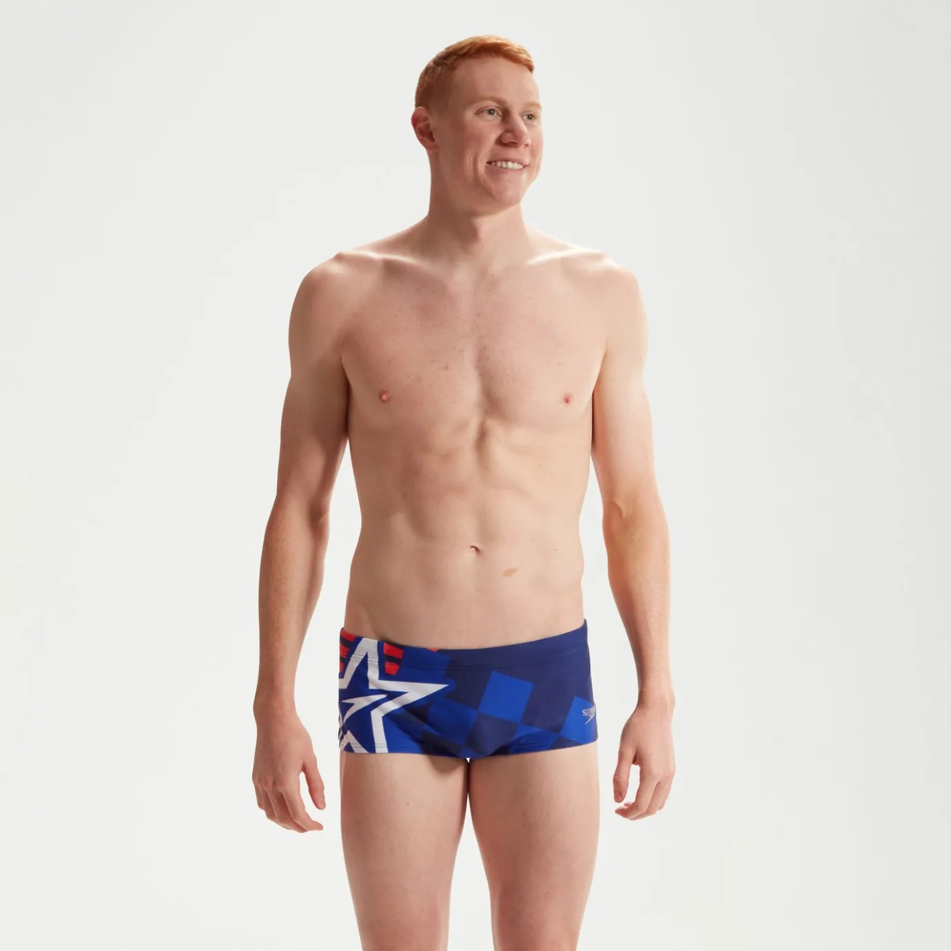 Men's Club Training Placement 17cm Digital Brief Blue*Speedo Best Sale