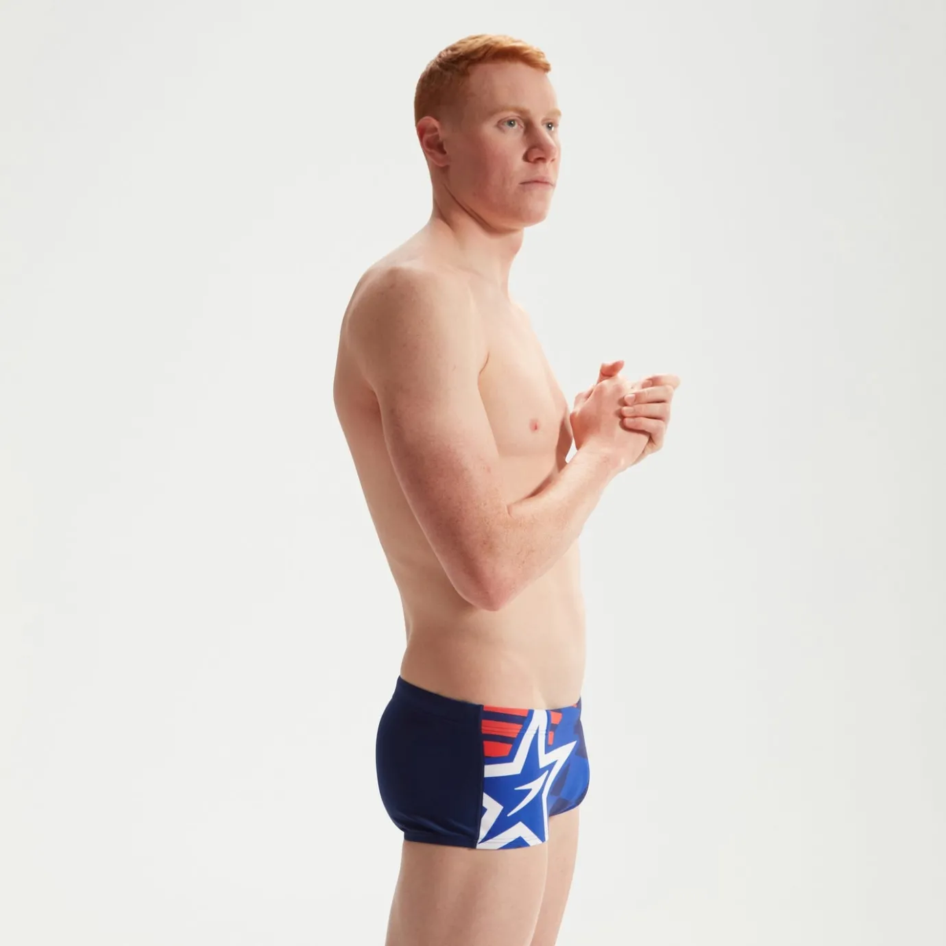 Men's Club Training Placement 17cm Digital Brief Blue*Speedo Best Sale