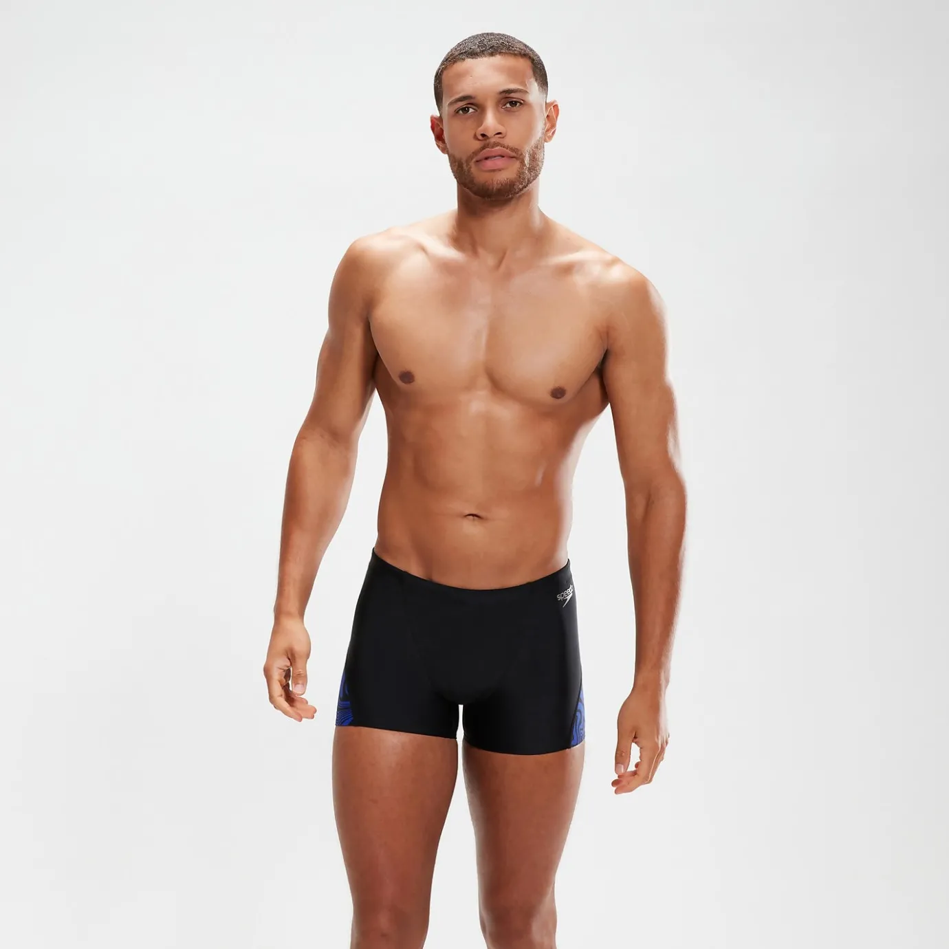 Men's Club Training V-Cut Aquashorts Black/Blue*Speedo Cheap