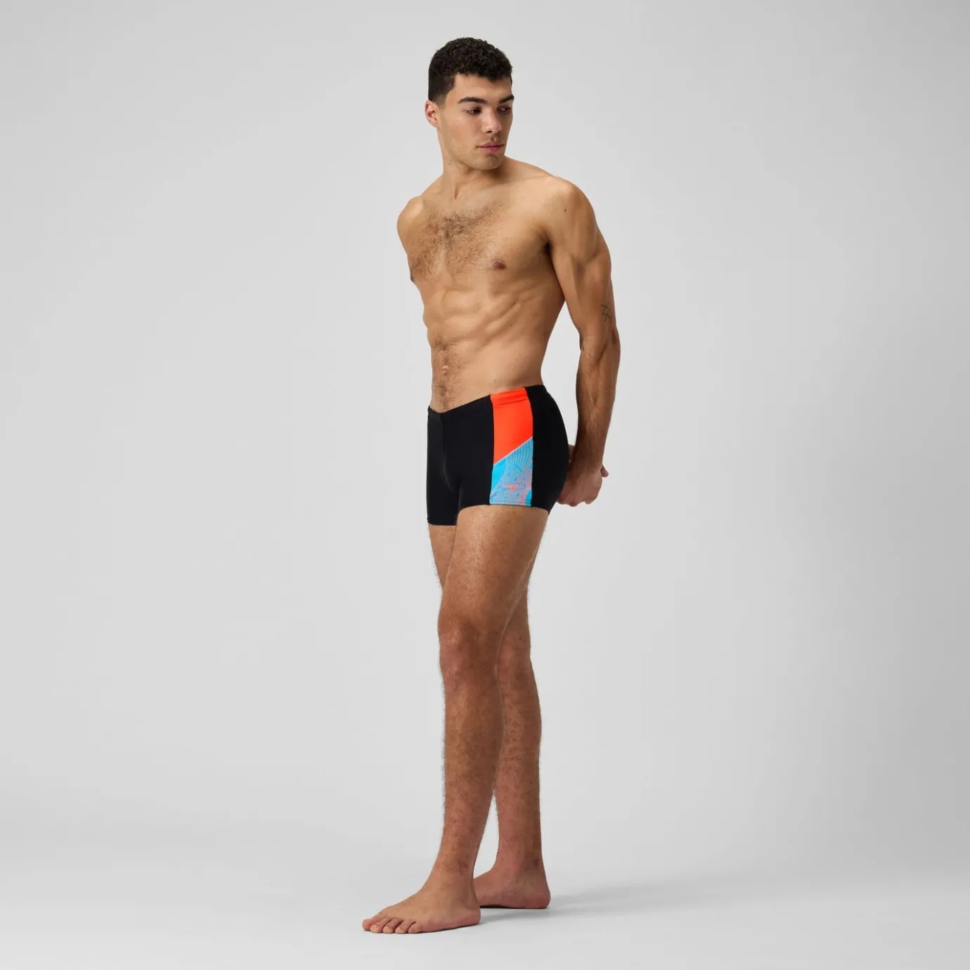 Men's Dive Aquashort Black/Red*Speedo Fashion